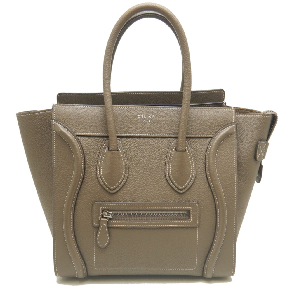 CELINE Luggage Micro Shopper 167793DRU 09SO Handbag, Calfskin, Women's, 254252